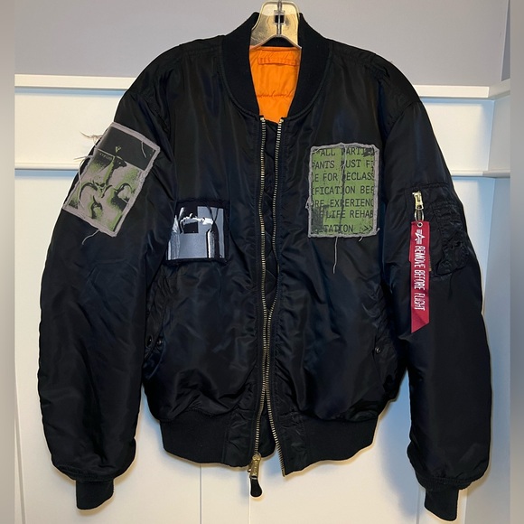 Alpha Industries Other - Alpha Industries X Urban Outfitters patchwork bomber jacket